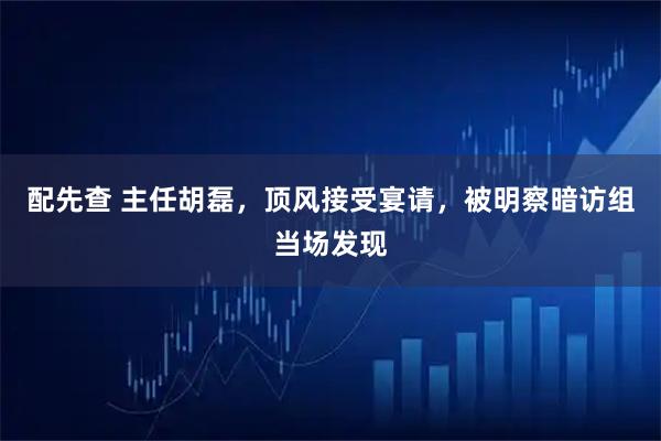 配先查 主任胡磊，顶风接受宴请，被明察暗访组当场发现