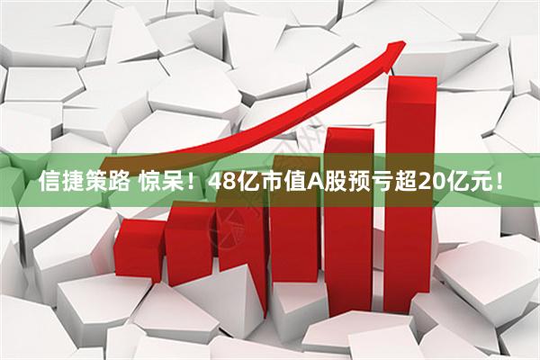 信捷策路 惊呆!48亿市值A股预亏超20亿元!